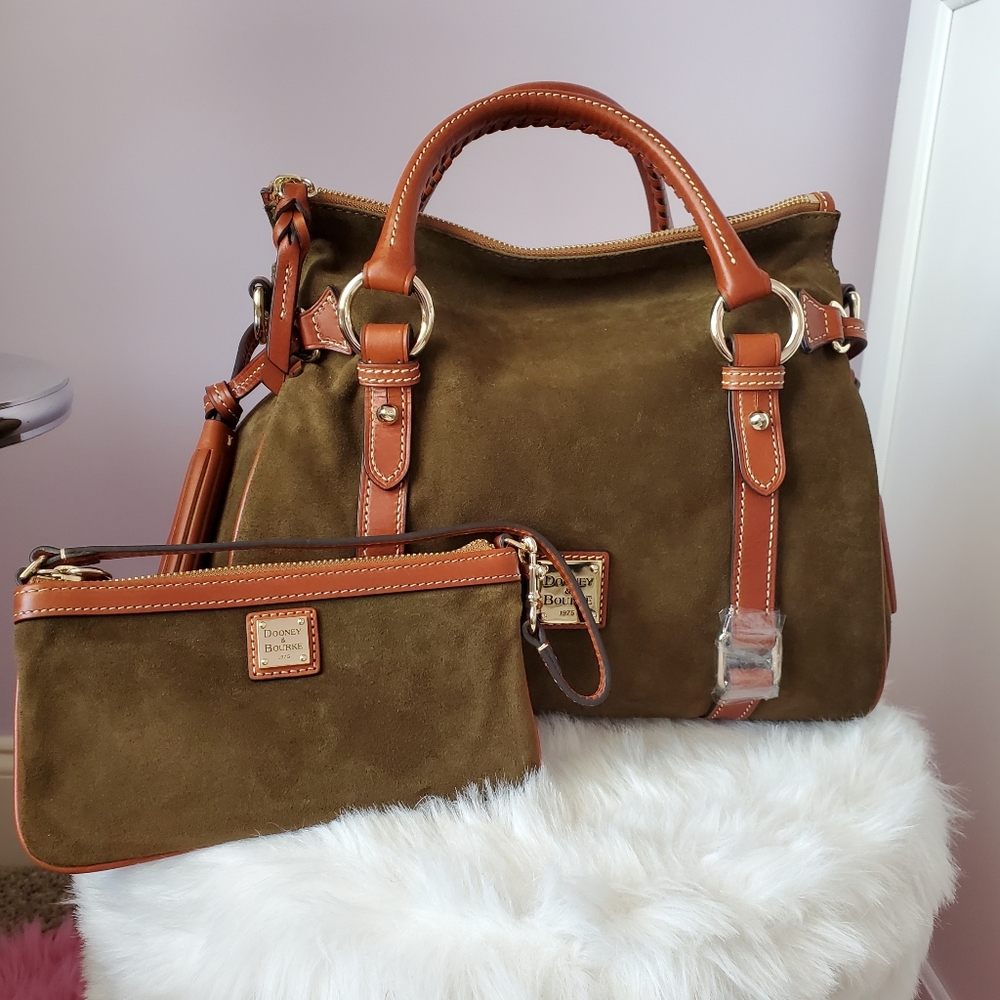 Dooney & Bourke Small Suede Satchel